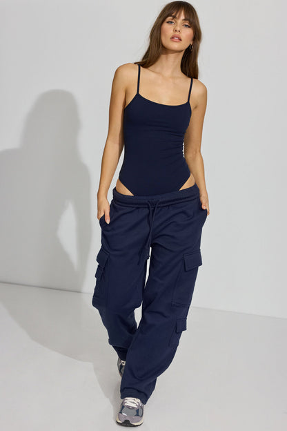 SoftActive Scoop Cami Bodysuit Navy Garage Clothing Women