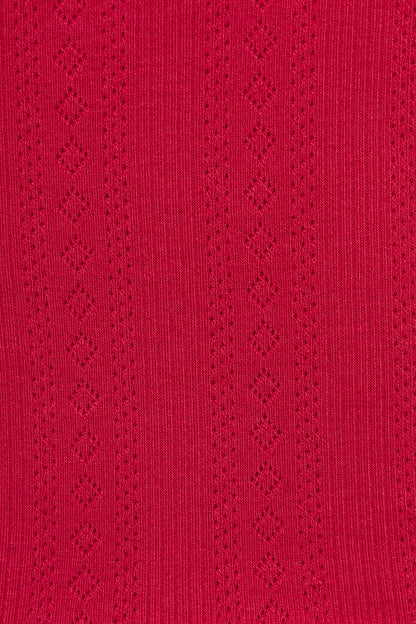 Pointelle Long Cami Top Red Garage Clothing Women