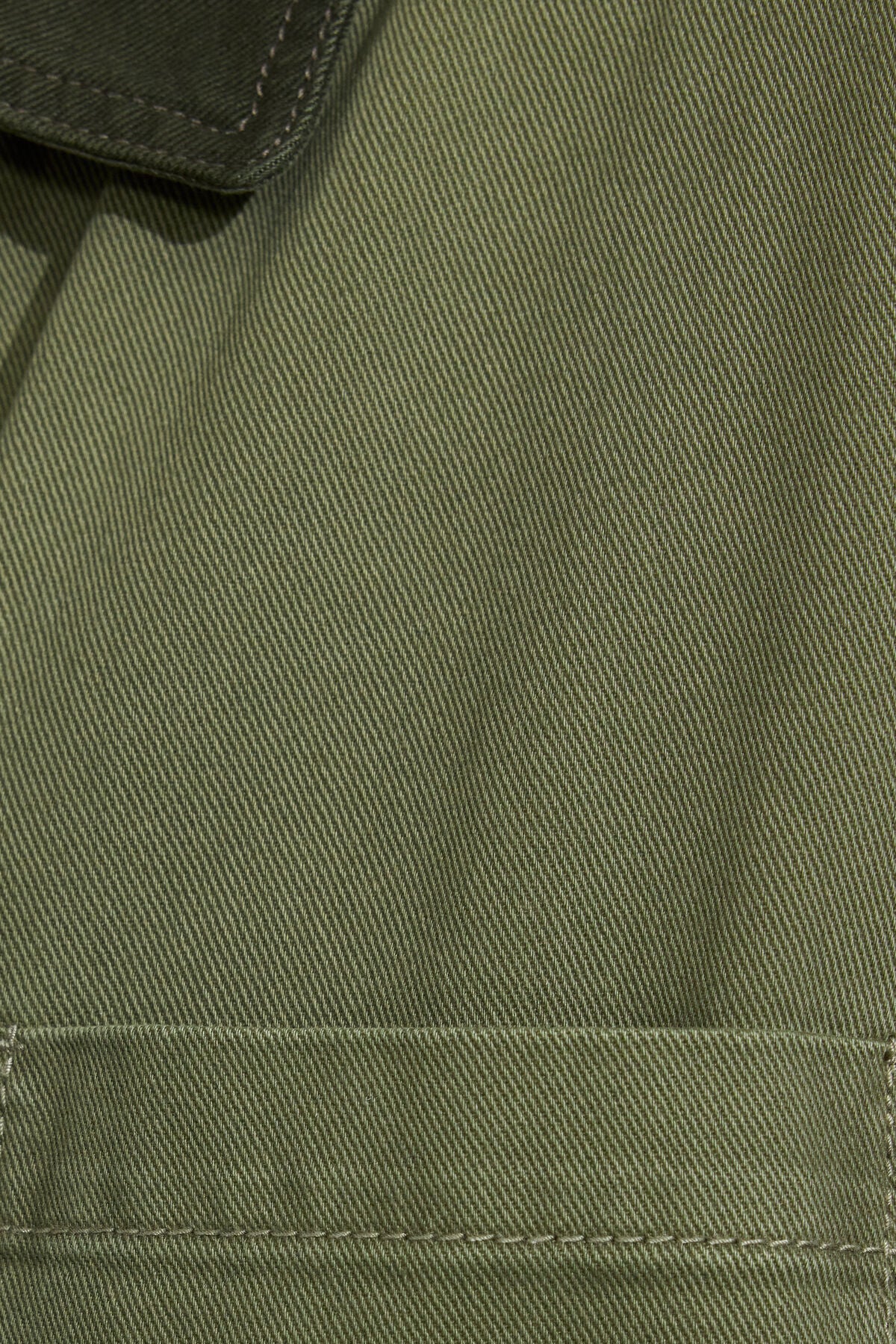 Long Twill Field Jacket Green Garage Clothing Women