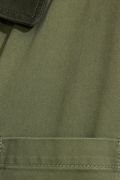 Long Twill Field Jacket Green Garage Clothing Women