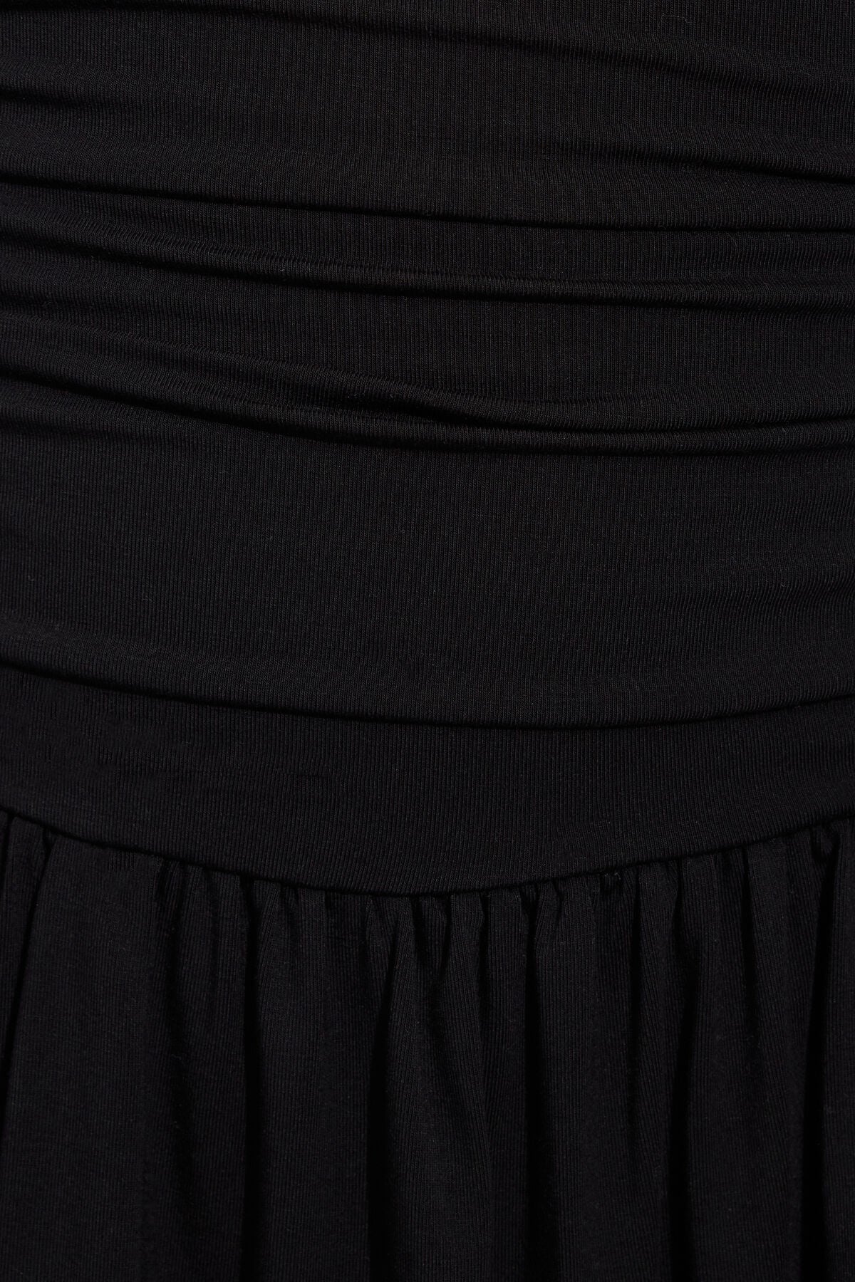 Flirty Hem Tube Romper Dress Black Garage Clothing Women