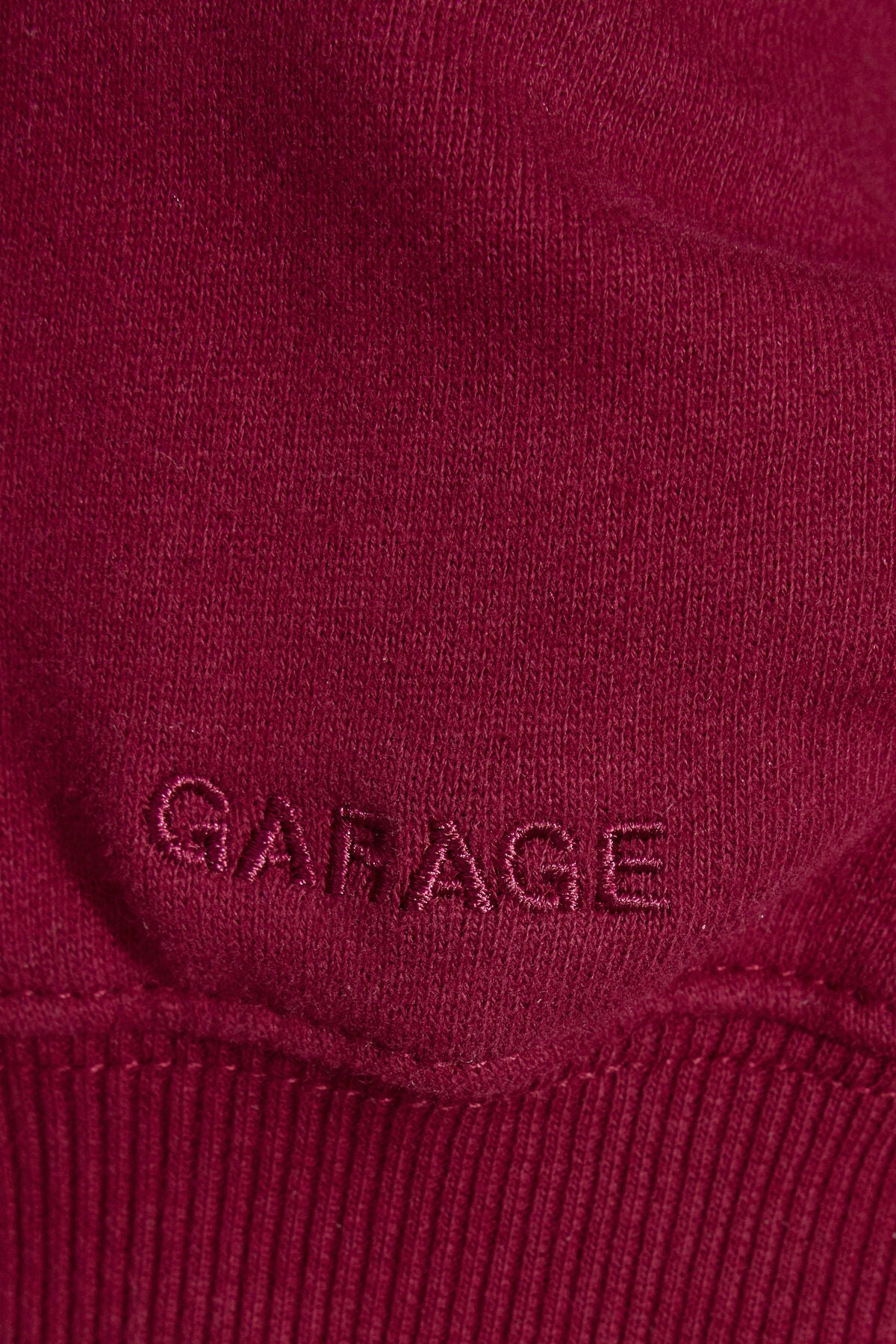 SoftTerry Off Shoulder Sweatshirt Burgundy Garage Clothing Women