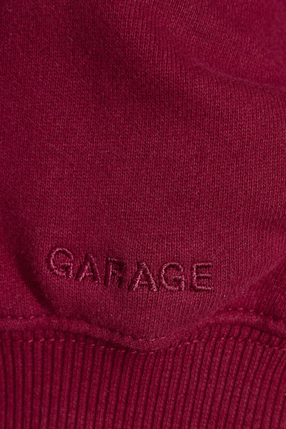 SoftTerry Off Shoulder Sweatshirt Burgundy Garage Clothing Women