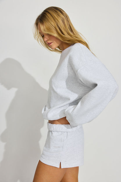 UltraFleece Crewneck Sweatshirt Gray Garage Clothing Women