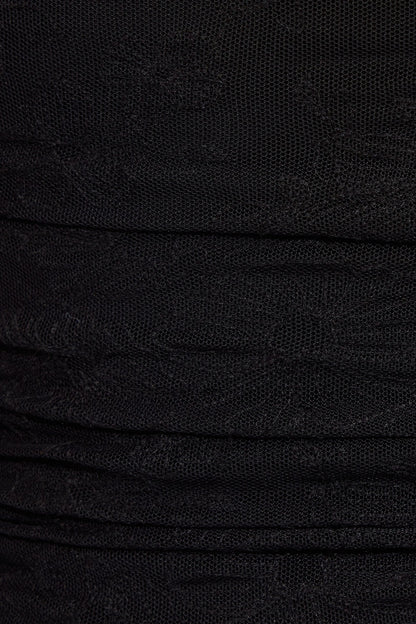 Rosalie Ruched Tube Top Black Garage Clothing Women