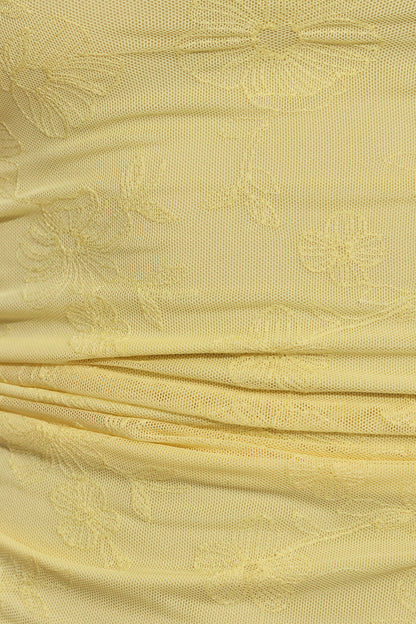Rosalie Ruched Tube Top Yellow Garage Clothing Women