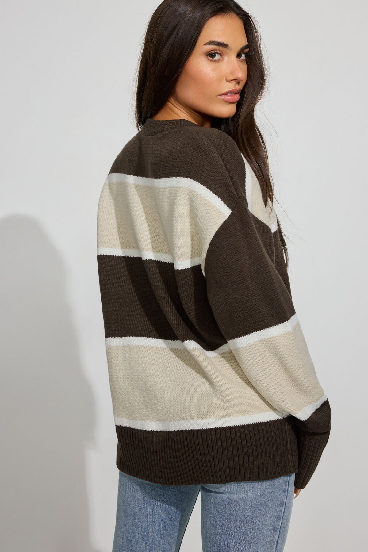 Roxy Long Sleeve Supersoft Crewneck Sweater Burgundy Garage Clothing Women