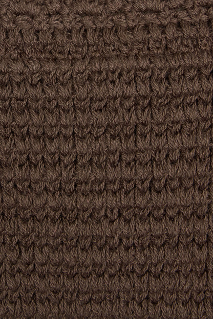 Crochet Triangle Bikini Top Brown Garage Clothing Women