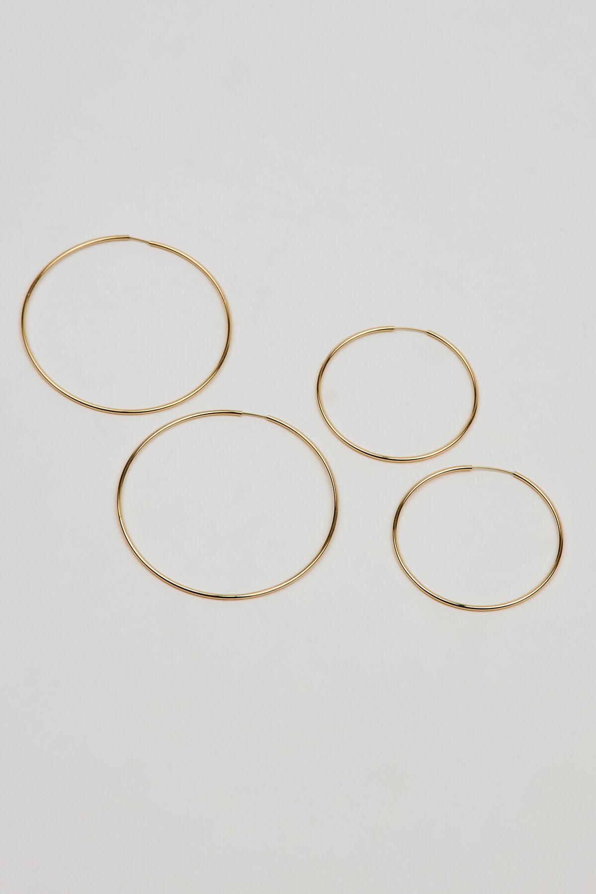 2 Pack Basic Super Skinny Hoops Yellow Garage Clothing Women