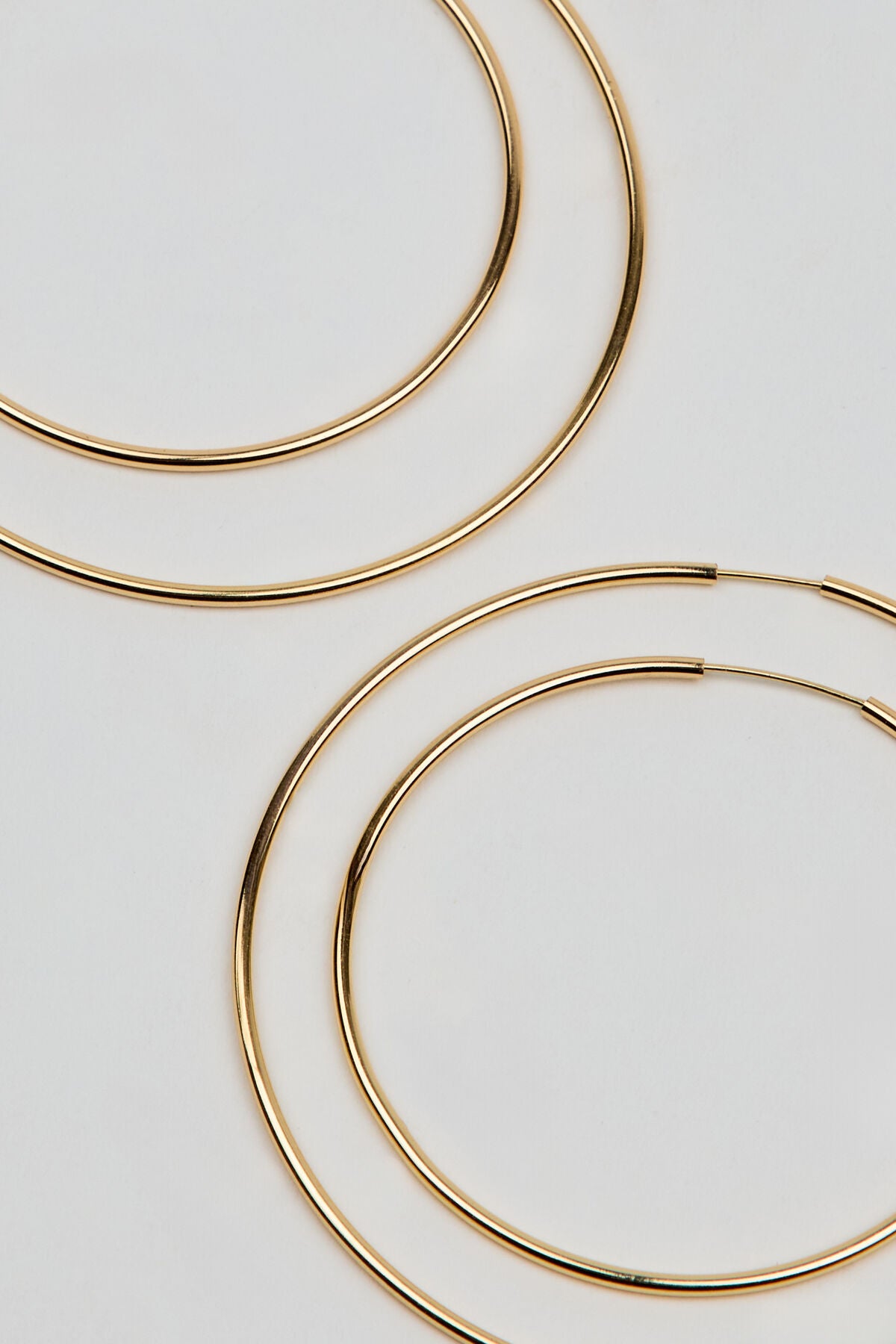 2 Pack Basic Super Skinny Hoops Yellow Garage Clothing Women