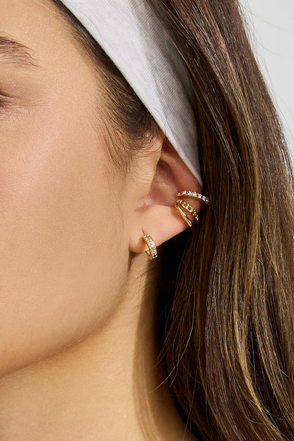 6 Pack Party Cluster Earrings White Garage Clothing Women