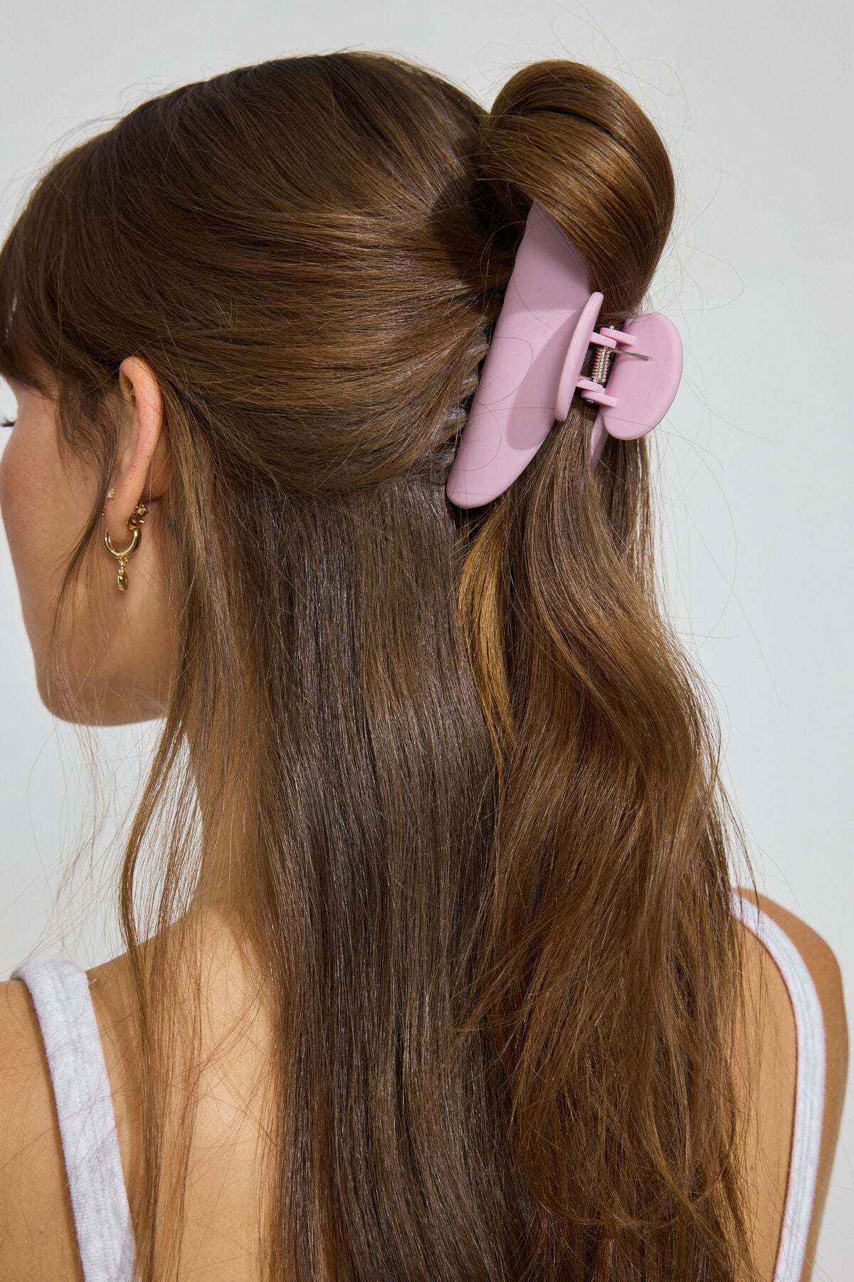 Basic Rounded Small Clip Pink Garage Clothing Women