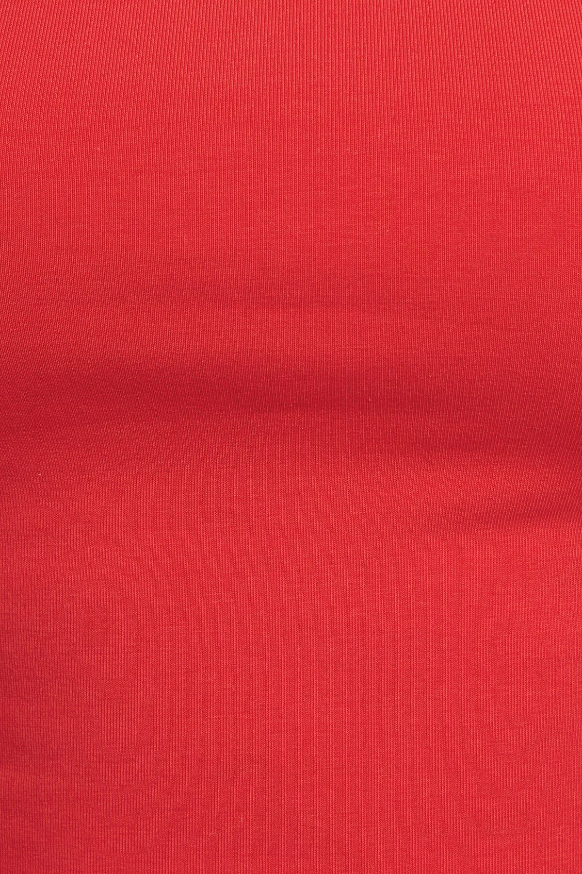 Crew Neck Open Back Tie Top Red Garage Clothing Women