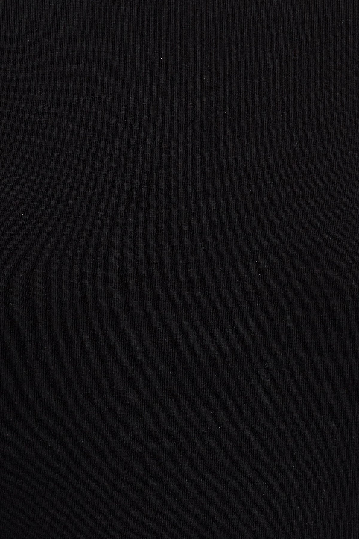 Scoop Neck Long Sleeve Top Black Garage Clothing Women