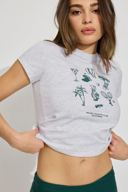 90s Crewneck T-Shirt Gray Garage Clothing Women
