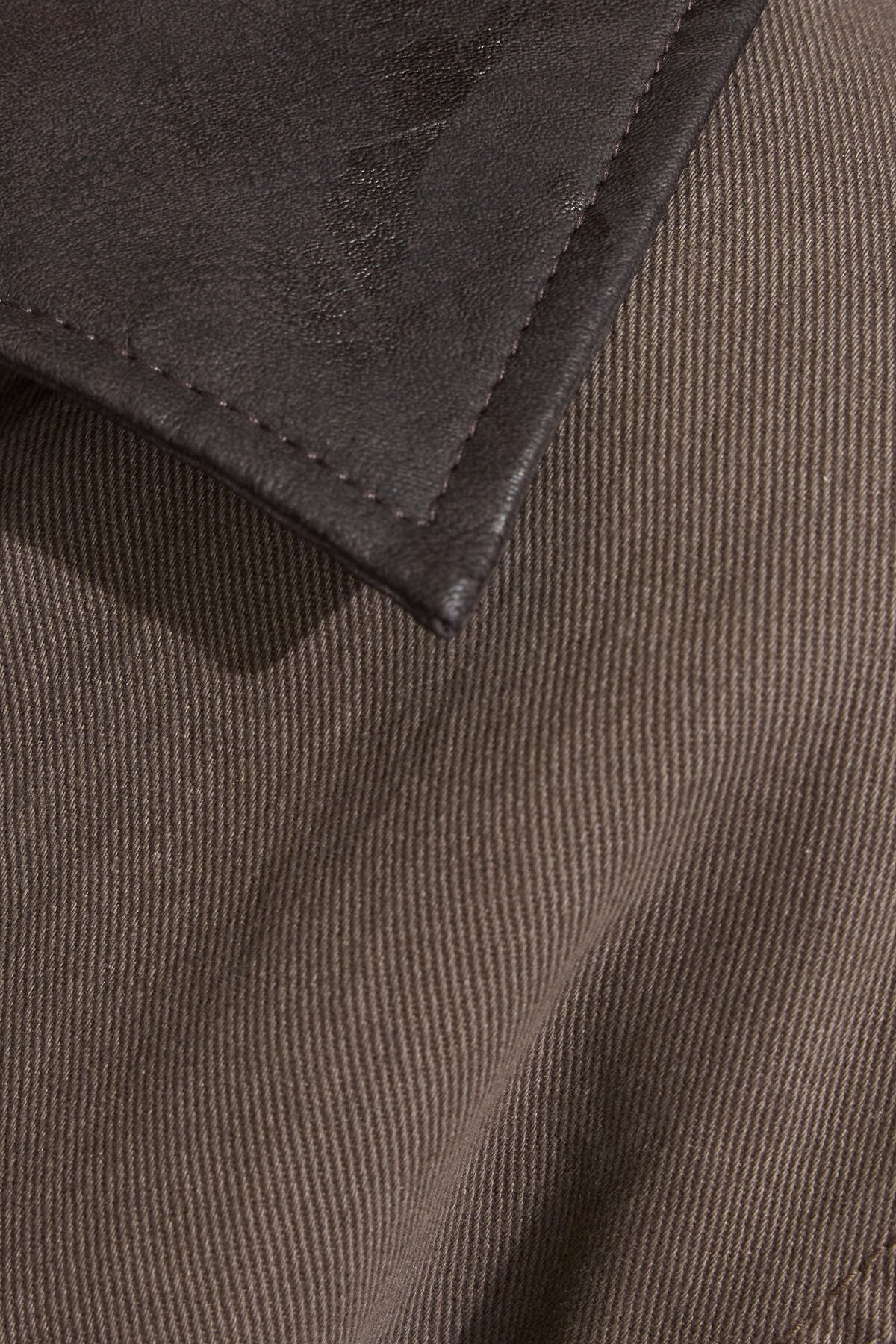 Twill Worker Jacket Brown Garage Clothing Women
