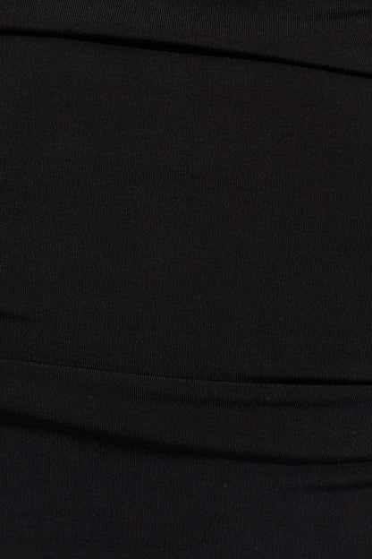 Deep Cowl Neck Halter Top Black Garage Clothing Women