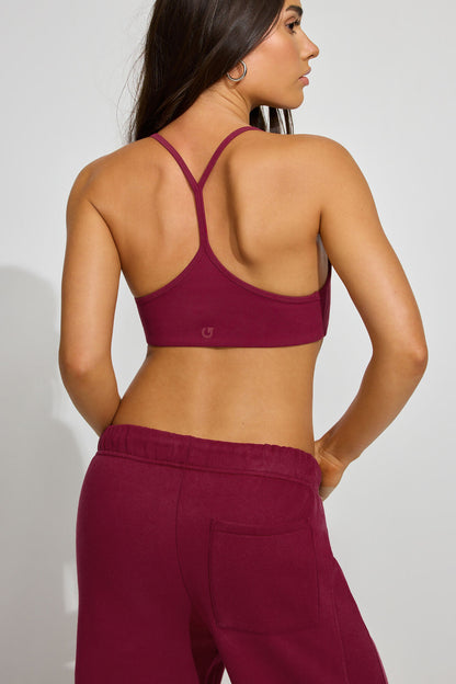 SoftActive Y-Back Bralette Burgundy Garage Clothing Women