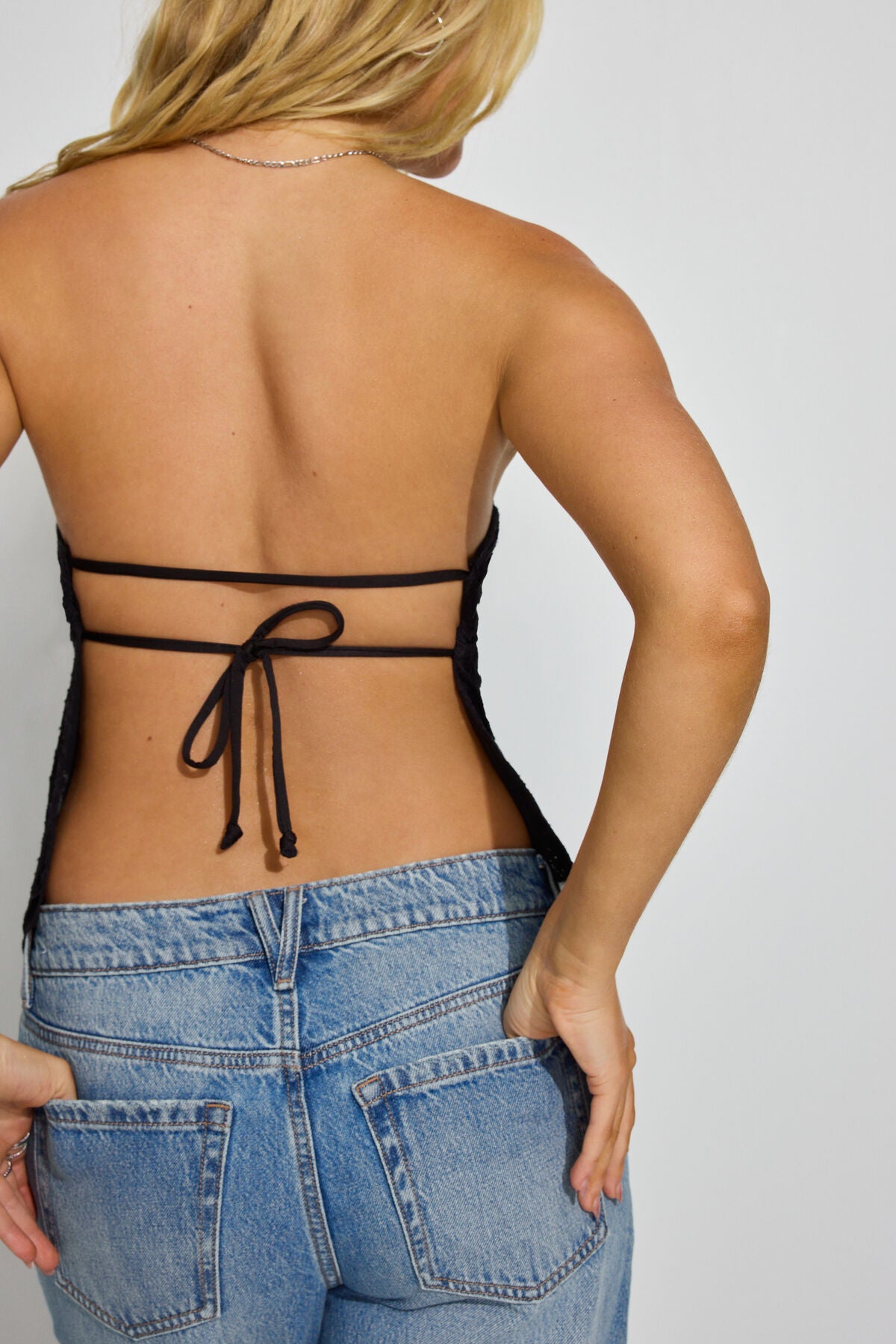 Asymmetric Tube Top Black Garage Clothing Women