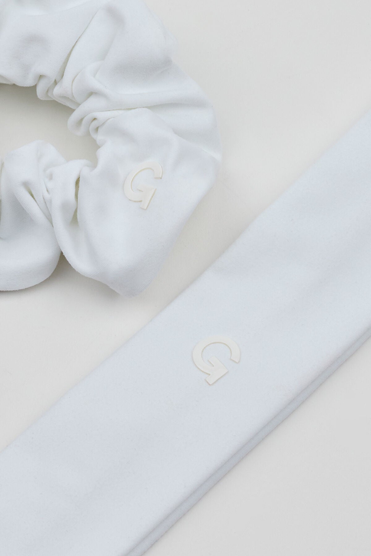 2 Pack Active Scrunchie & Headband  White Garage Clothing Women