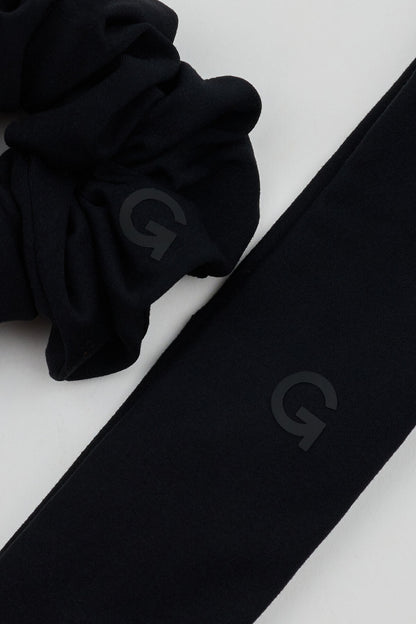 2 Pack Active Scrunchie & Headband  Black Garage Clothing Women