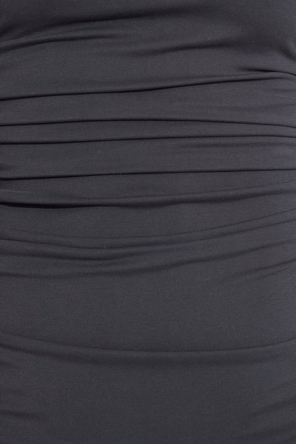 Ruched Tube Mini Dress Blue Garage Clothing Women