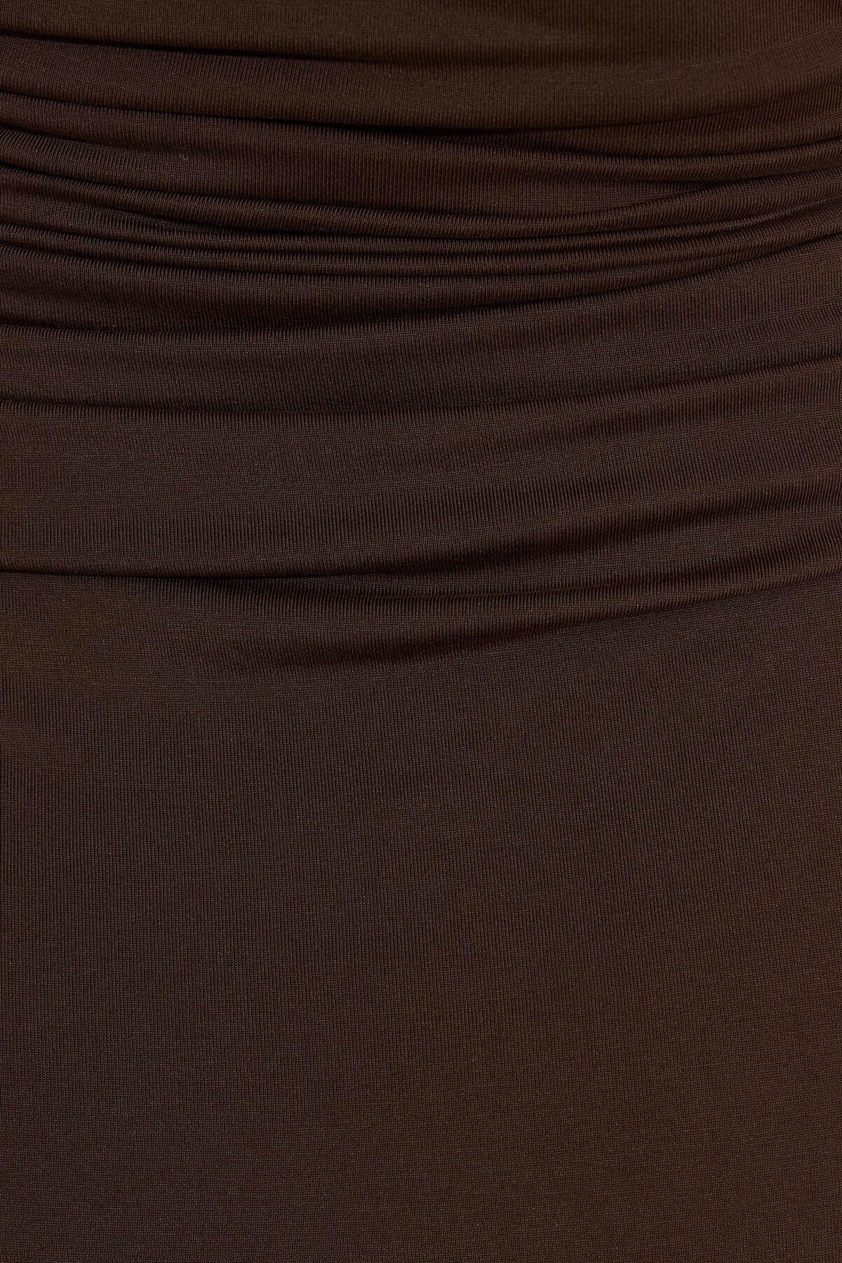 Ruched Tube Mini Dress Brown Garage Clothing Women