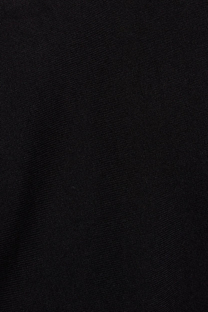 Asymmetric Cinched Waist Sweater  Black Garage Clothing Women