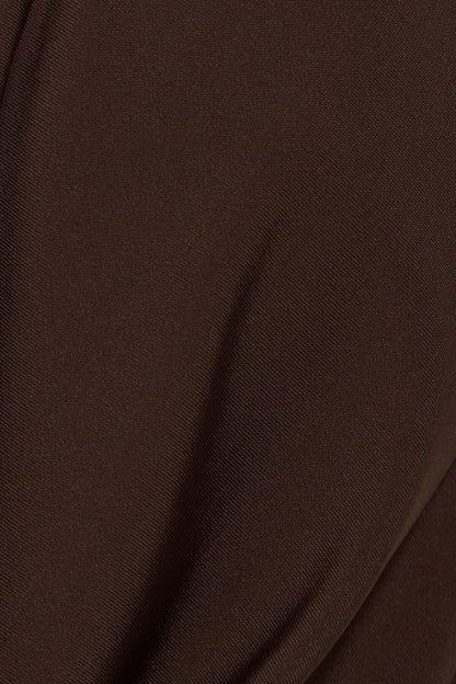 Open Back Cowl Top Brown Garage Clothing Women
