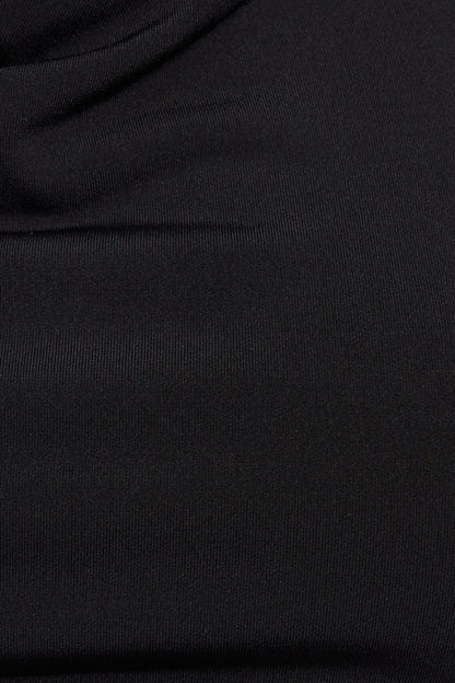 High Neck Cowl Top Black Garage Clothing Women