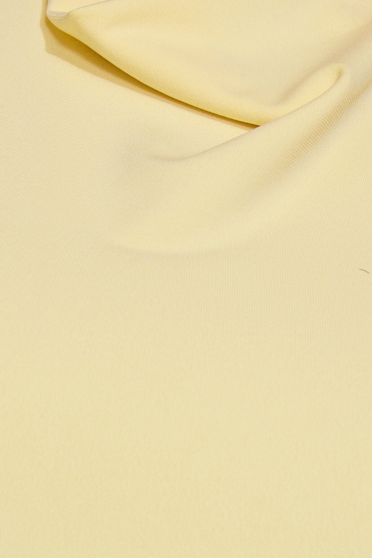 High Neck Cowl Top Yellow Garage Clothing Women