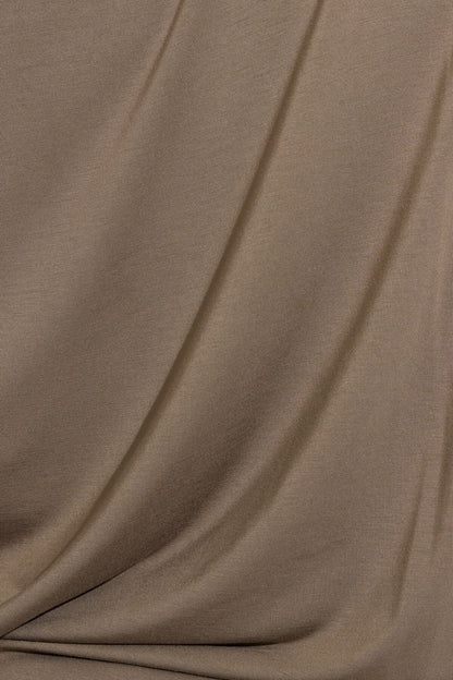 Off Shoulder Draped Mini Dress Brown Garage Clothing Women