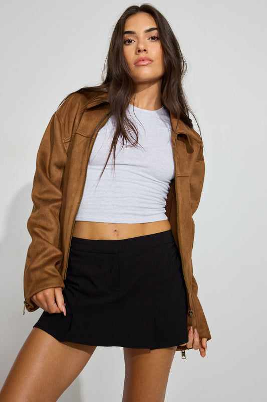 Lara Micro Skort Black Garage Clothing Women