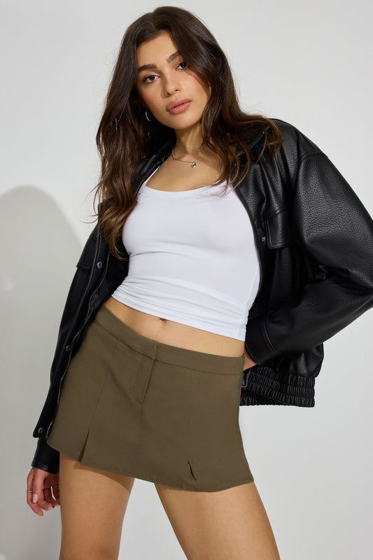Lara Micro Skort Green Garage Clothing Women