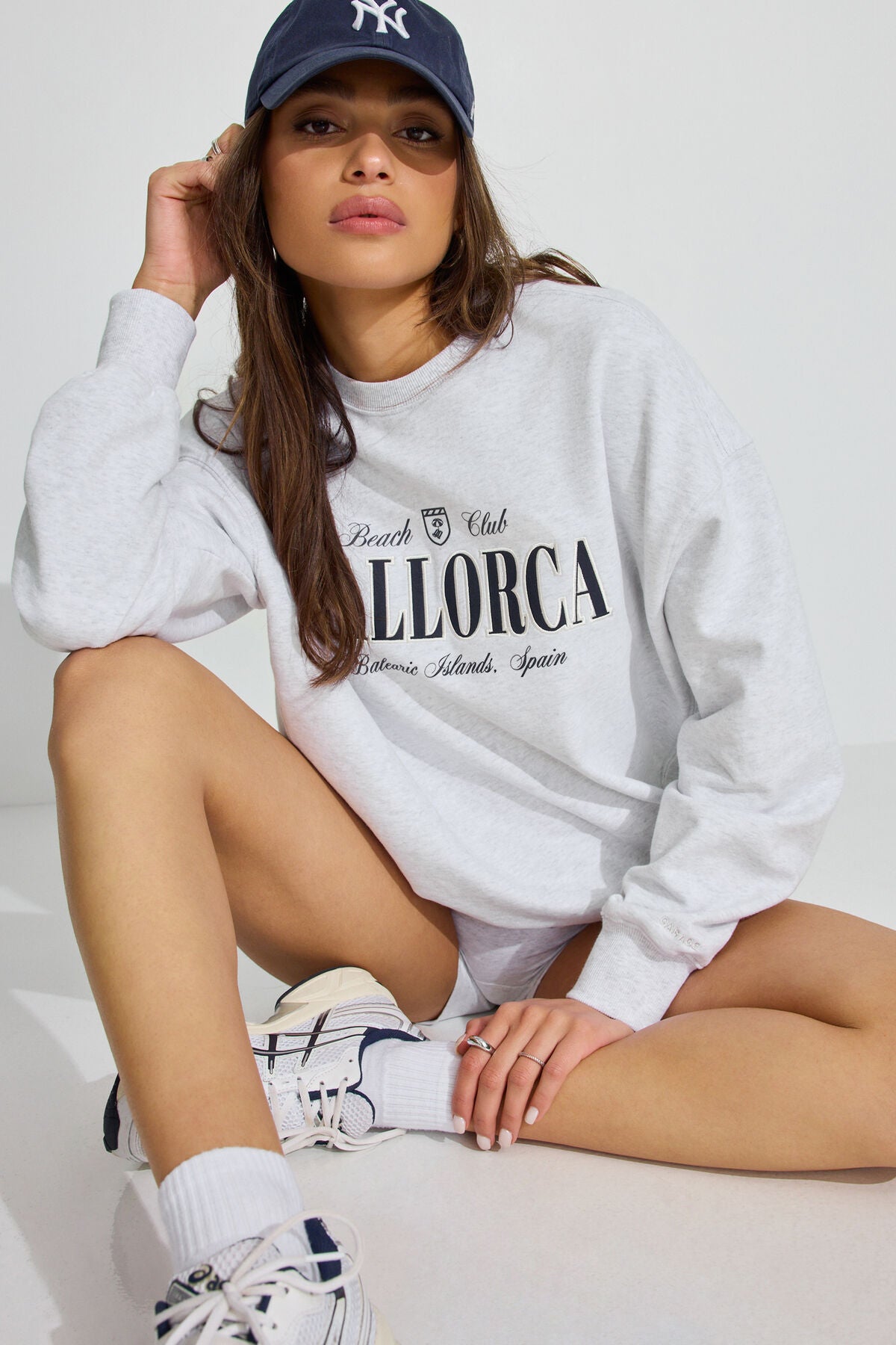 SoftTerry Oversized Crewneck Sweatshirt Gray Garage Clothing Women