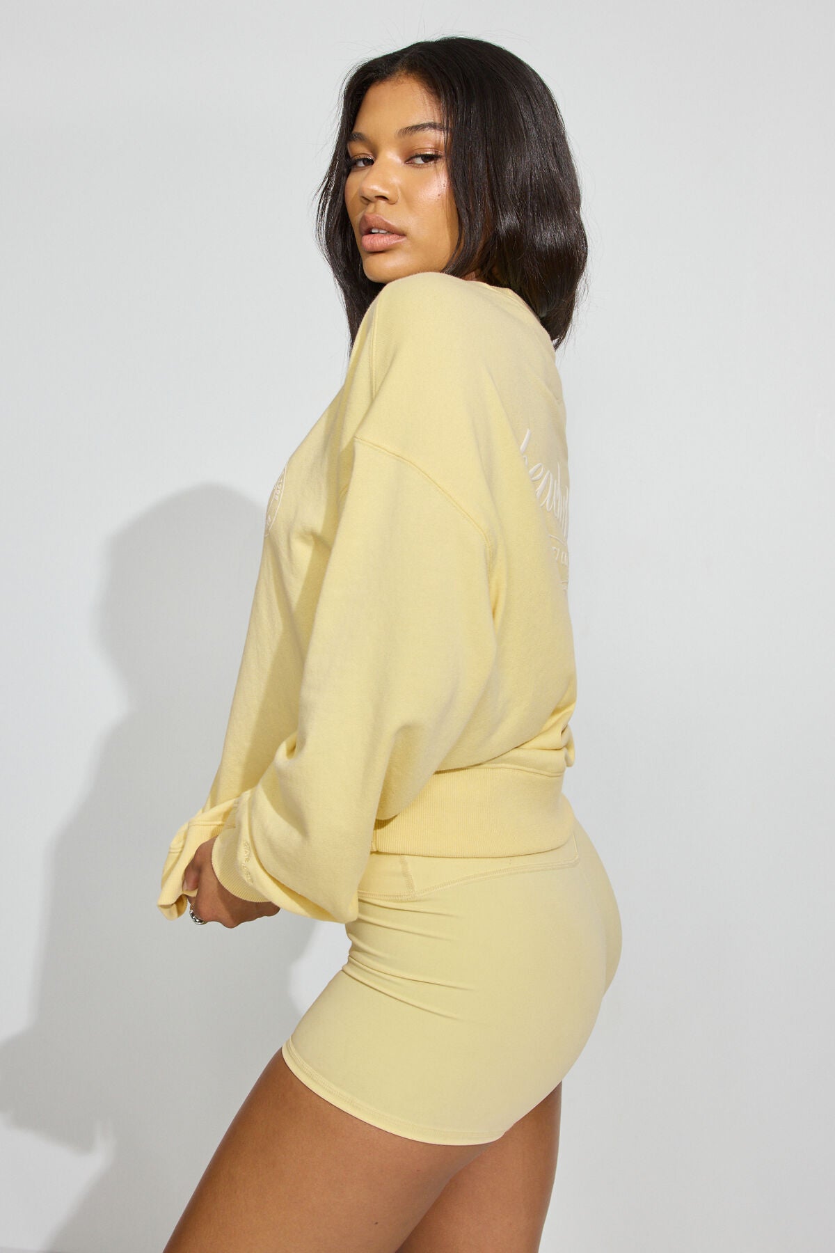 SoftTerry Oversized Crewneck Sweatshirt Yellow Garage Clothing Women