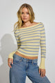Anise Flower Yellow/Spring Grey Mix Stripes