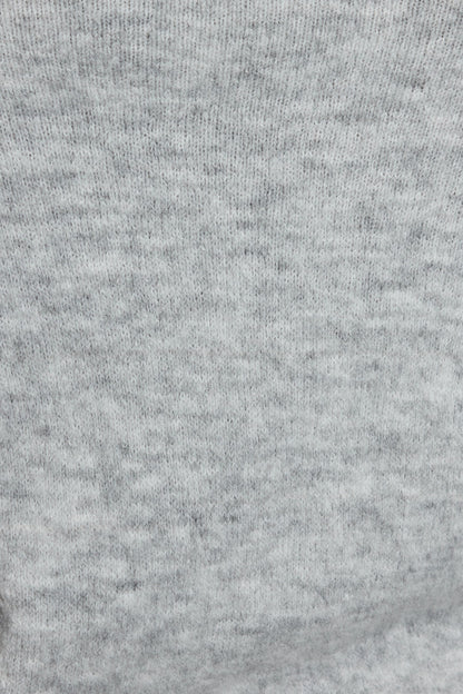 Long Sleeve Off Shoulder Bubble Sweater Gray Garage Clothing Women