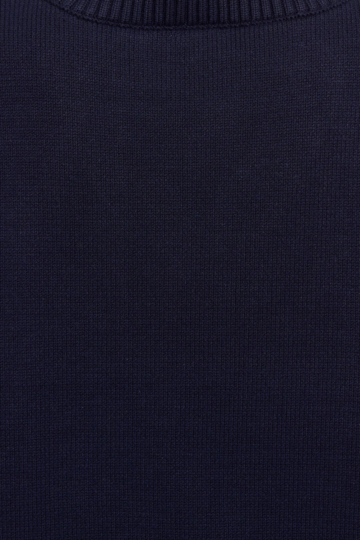 V-Neck Oversized Sweater Navy Garage Clothing Women