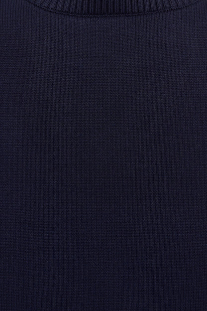 V-Neck Oversized Sweater Navy Garage Clothing Women