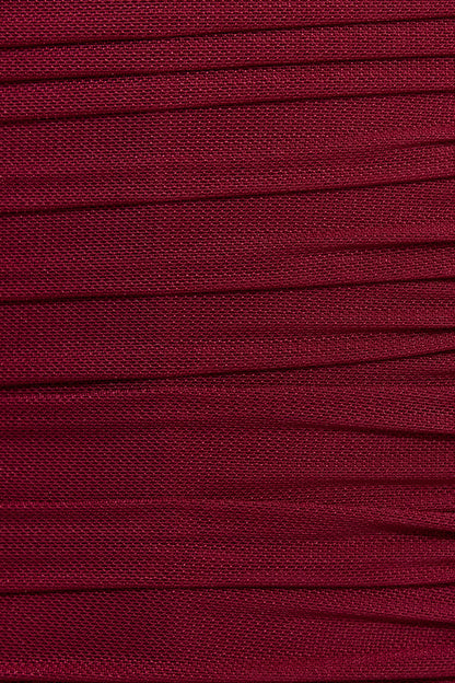 Ally Mesh Peekaboo Bustier Burgundy Garage Clothing Women