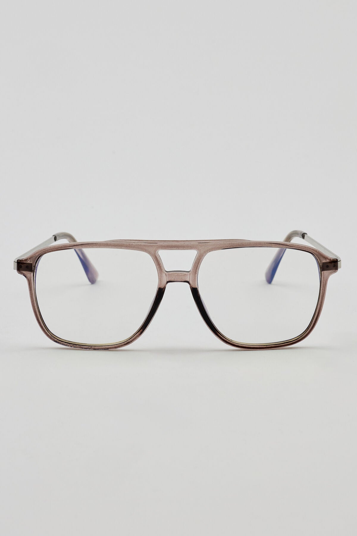 Retro Aviator Blue Light Readers Gray Garage Clothing Women