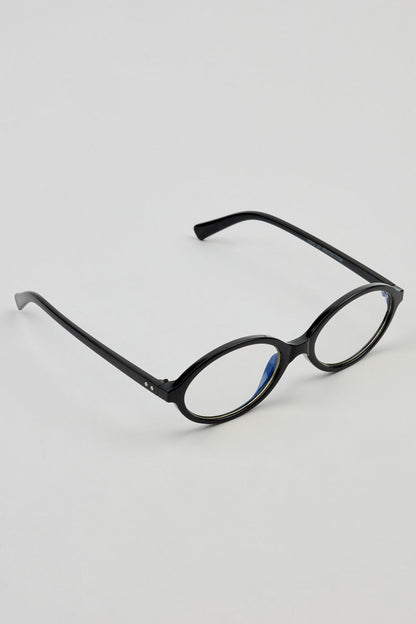 Slim Oval Blue Light Readers Black Garage Clothing Women