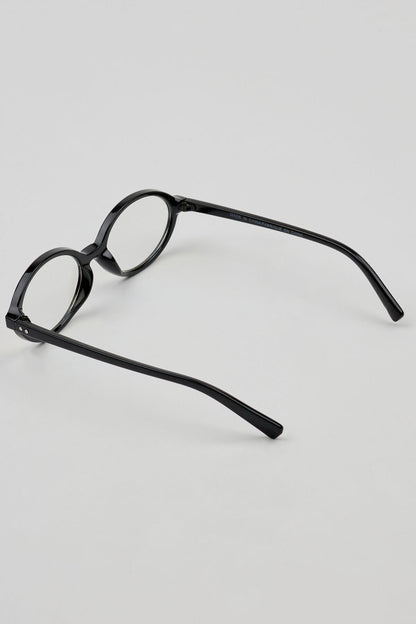 Slim Oval Blue Light Readers Black Garage Clothing Women