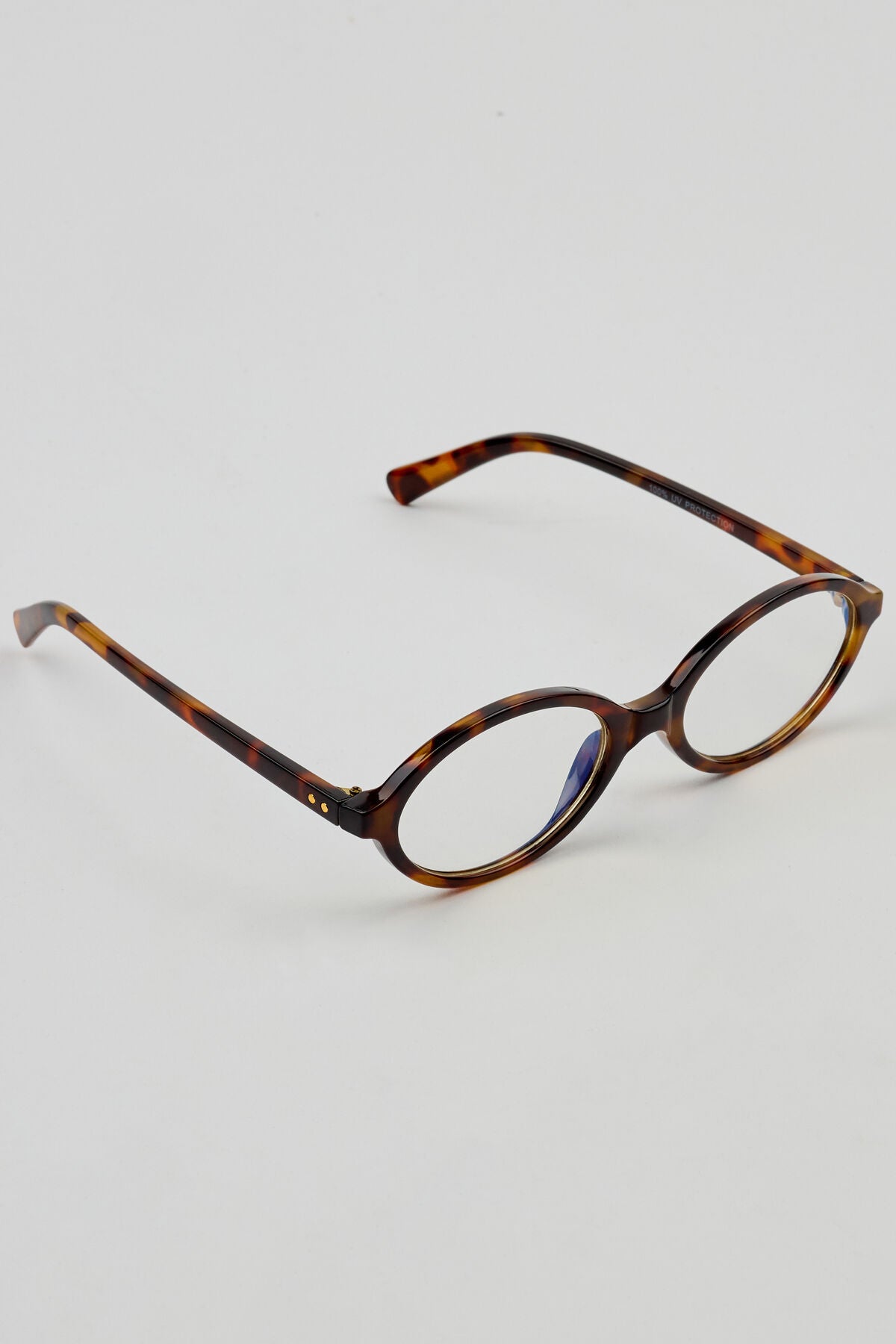 Slim Oval Blue Light Readers Brown Garage Clothing Women