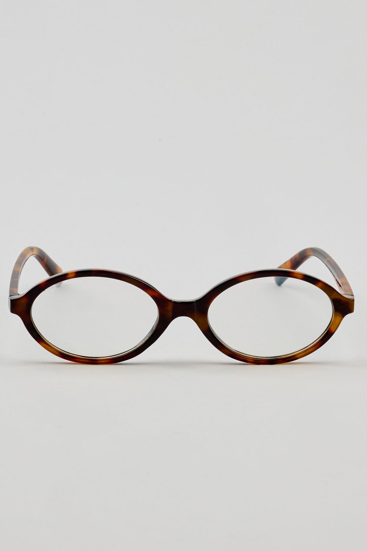 Slim Oval Blue Light Readers Brown Garage Clothing Women