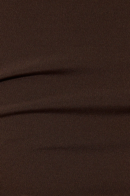 Clean Off Shoulder Top Brown Garage Clothing Women