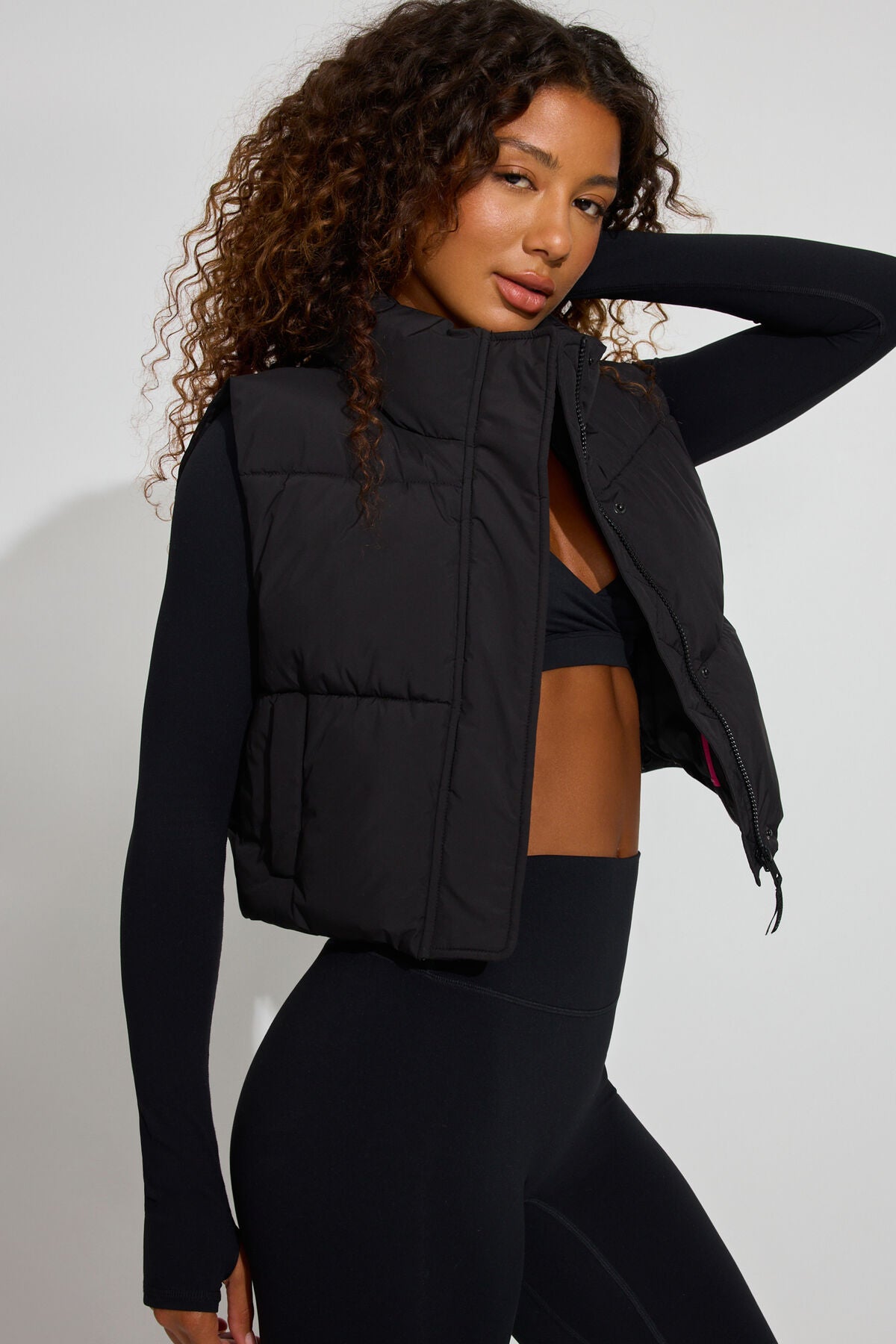 Mini Puff Vest Black Garage Clothing Women