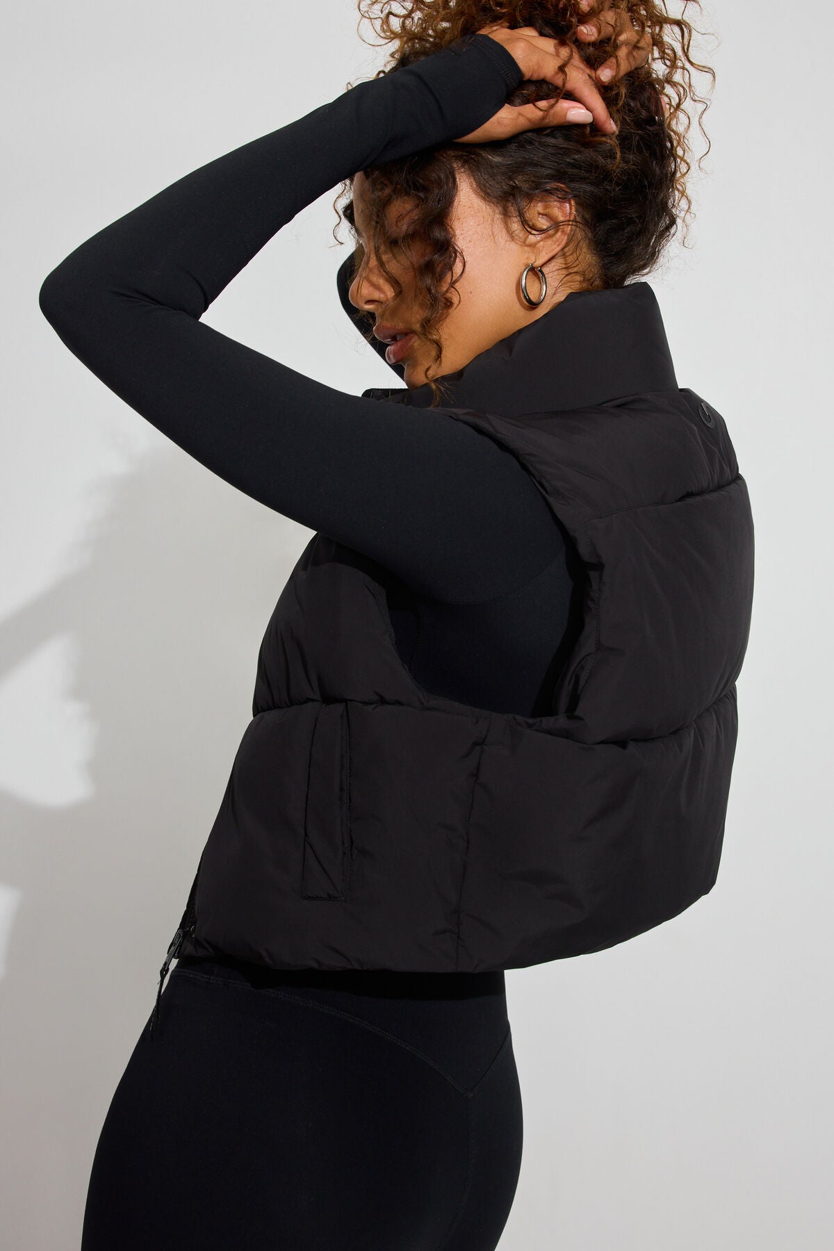 Mini Puff Vest Black Garage Clothing Women