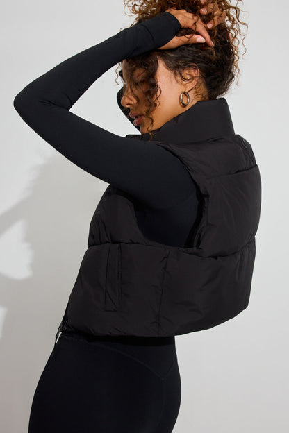 Mini Puff Vest Black Garage Clothing Women